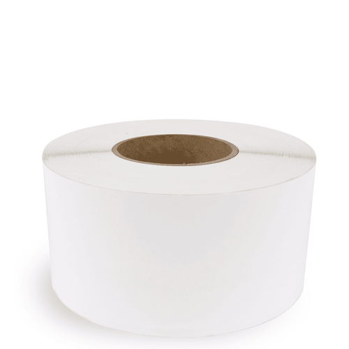 3" Wide Continuous Feed Inkjet Labels 3" Core / 6" OD White- Matte Paper