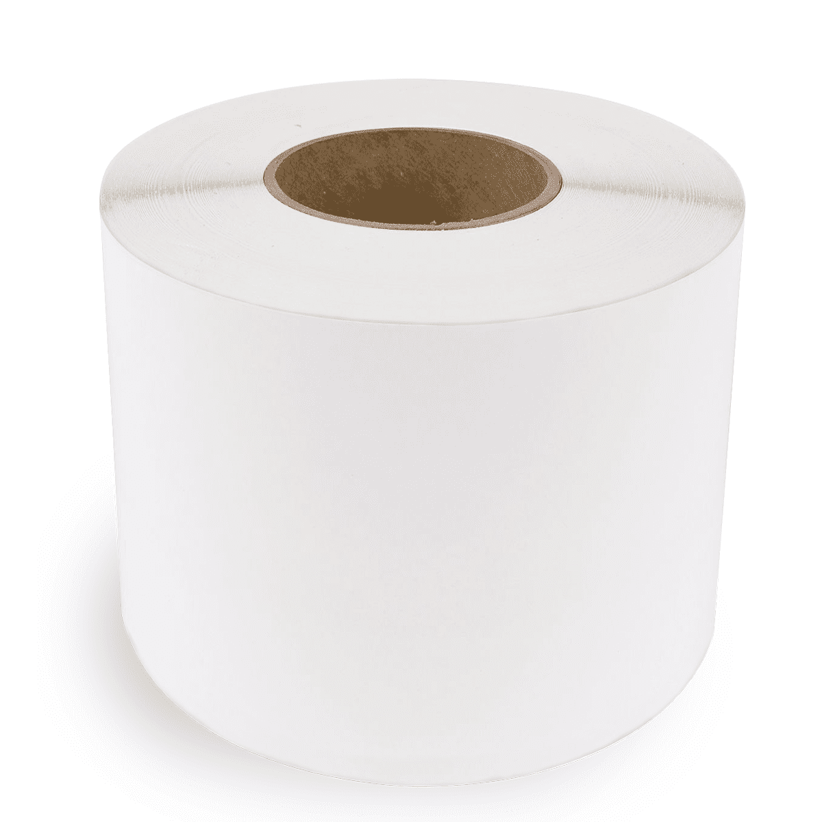6" Wide Continuous Feed Inkjet Labels 3" Core / 6" OD White- Matte Paper