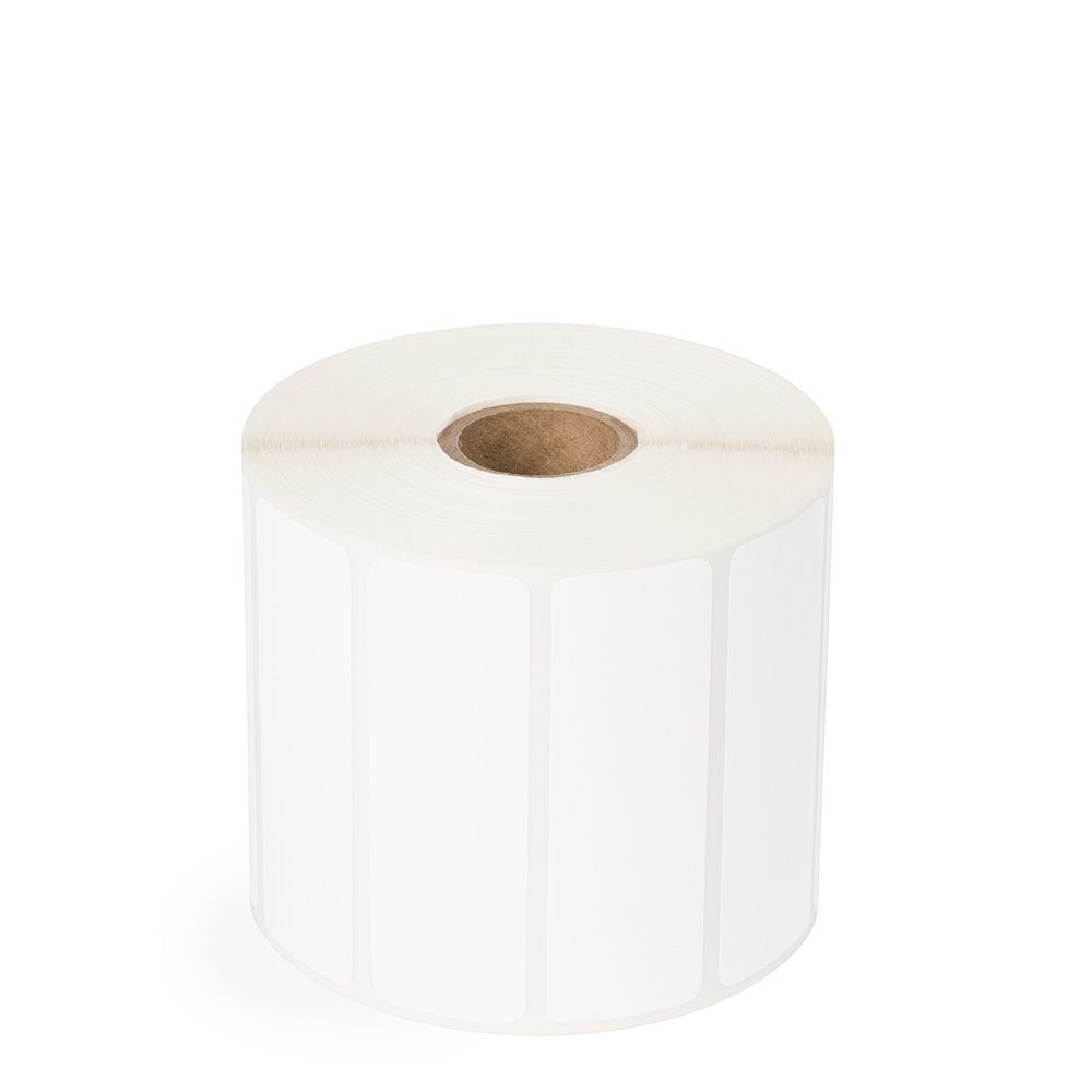 3" x 1" White - Thermal Transfer Labels - 1" Core