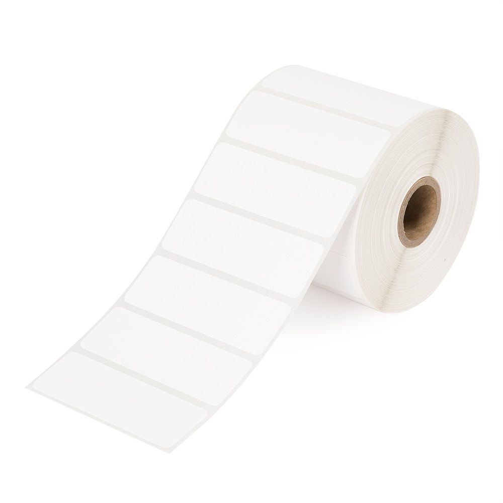 3" x 1" White - Thermal Transfer Labels - 1" Core