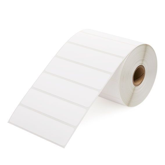 4" x 1" White - Direct Thermal Labels - 1" Core