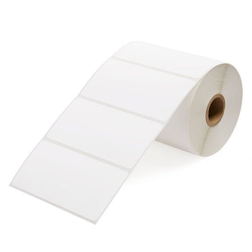 3" x 2" White - Direct Thermal Labels - 1" Core