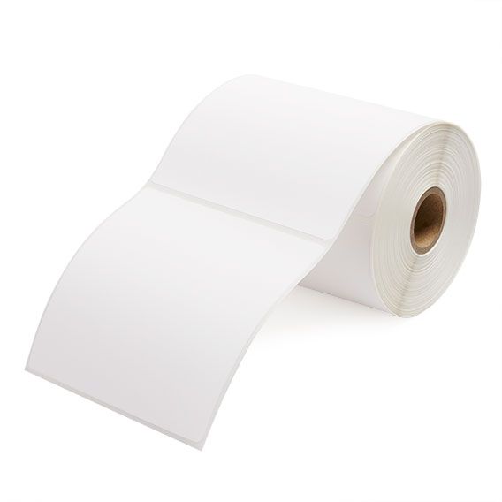 4" x 4" White - Thermal Transfer Labels - 1" Core