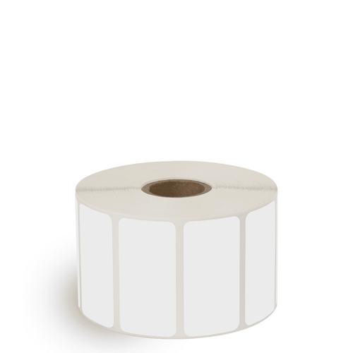 2" x 1" White - Thermal Transfer Labels - 1" Core