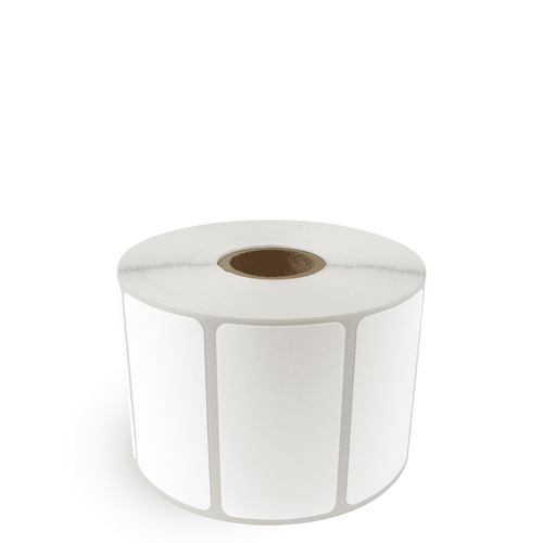 2.25" x 1.25" White - Direct Thermal Labels - 1" Core