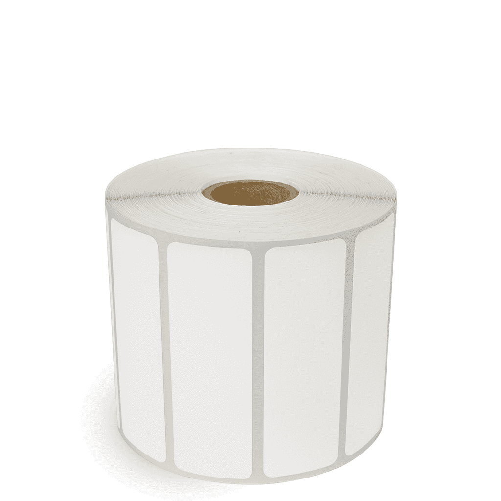 3" x 1" White - Direct Thermal Labels - 1" Core