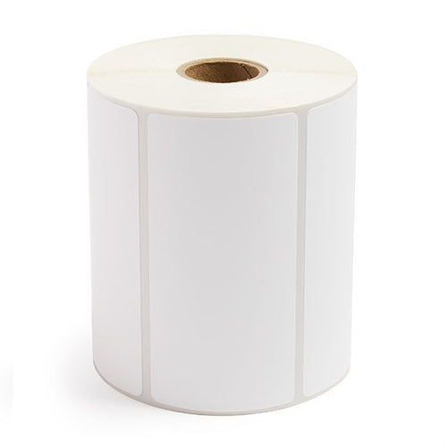 3" x 2" White - Thermal Transfer Labels - 1" Core