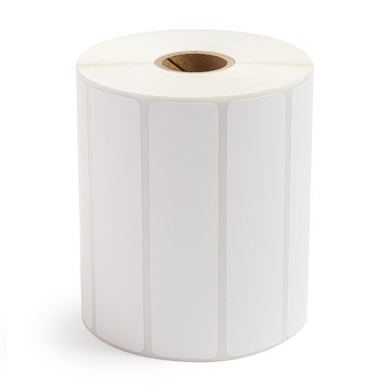 4" x 1" White - Direct Thermal Labels - 1" Core