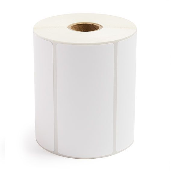 4" x 2" White - Thermal Transfer Labels - 1" Core