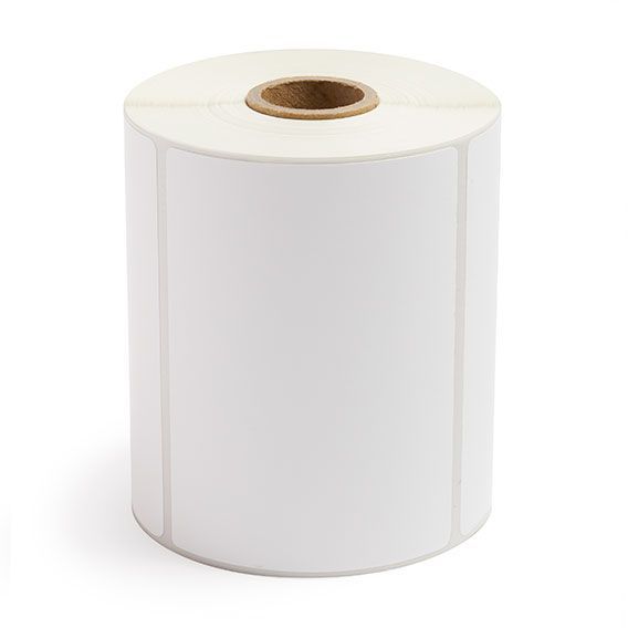 4" x 3" White - Direct Thermal Labels - 1" Core