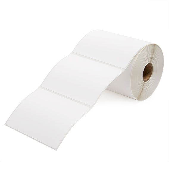 4" x 3" White - Direct Thermal Labels - 1" Core