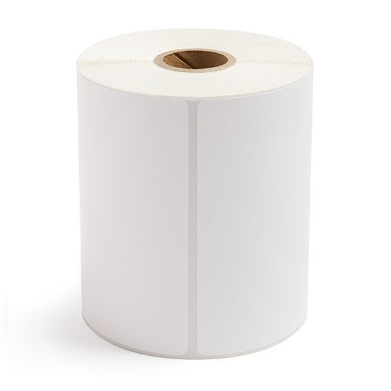 4" x 4" White - Direct Thermal Labels - 1" Core