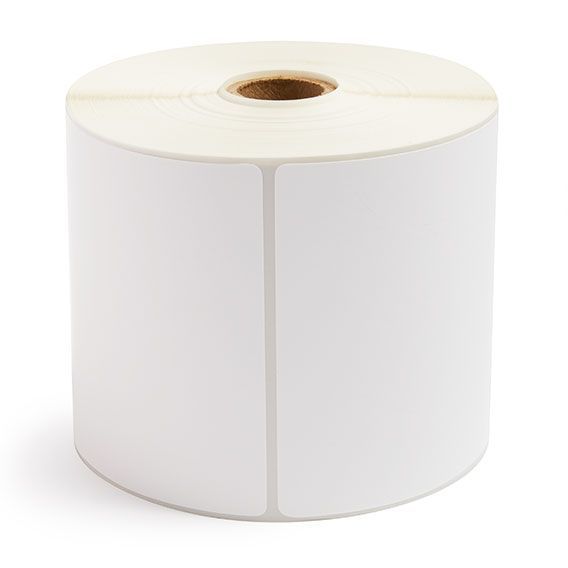 4" x 6" White - Direct Thermal Labels - 1" Core / 5" Outer Diameter (No Perf)
