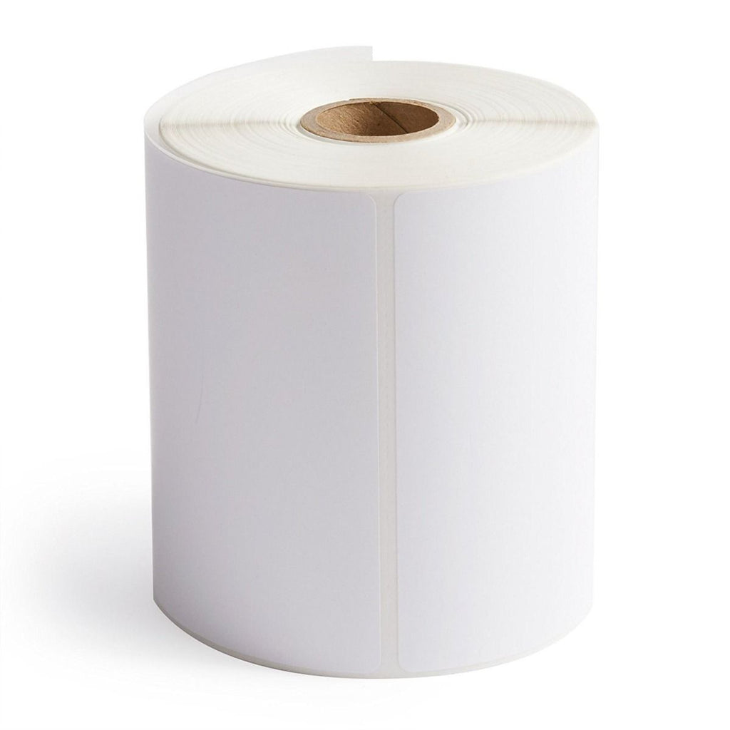 4" x 8" White - Thermal Transfer Labels - 1" Core