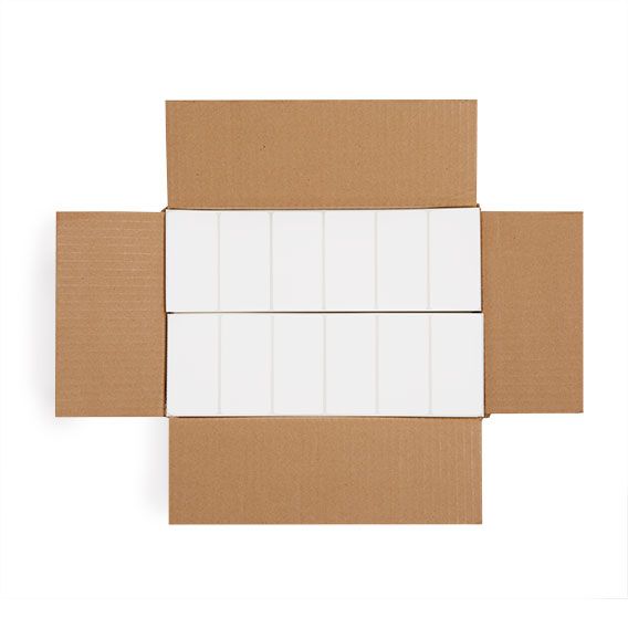 4" x 2" White - Direct Thermal Labels - Fanfold - Acrylic