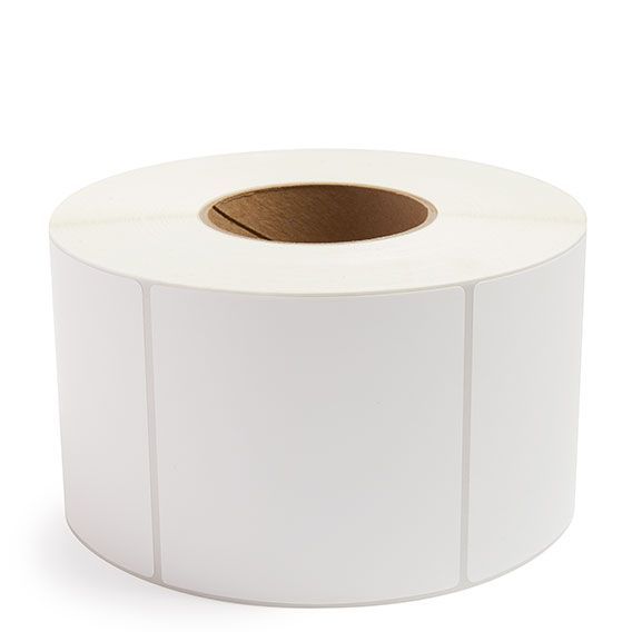 4" x 4" Inkjet Labels 3" Core / 6" OD White- Matte Paper