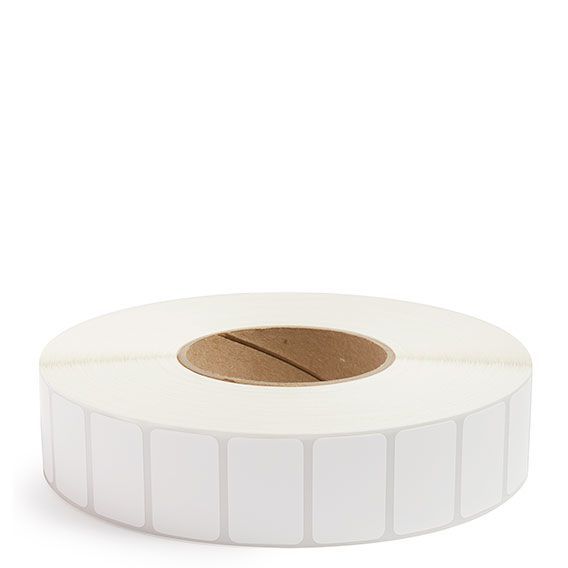 1.5" x 1" White - Thermal Transfer Labels - 3" Core