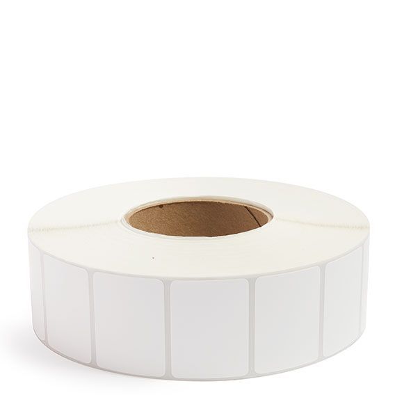 2" x 1.5" White - Thermal Transfer Labels - 3" Core