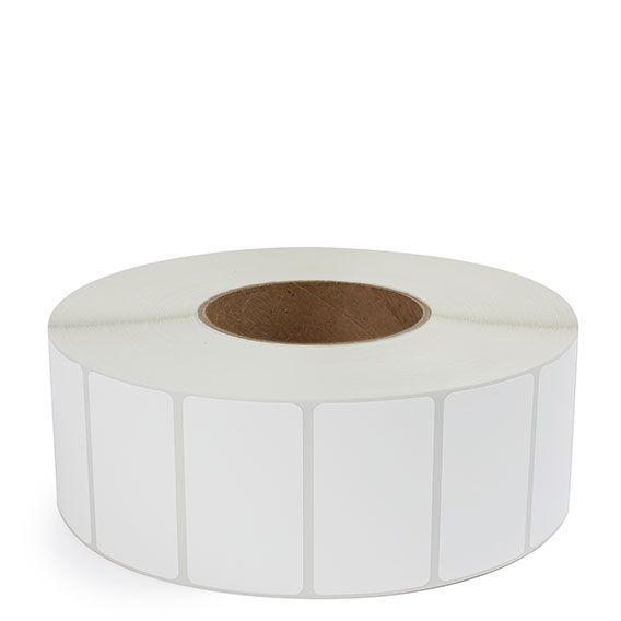 2.5" x 1.5" White - Thermal Transfer Labels - 3" Core