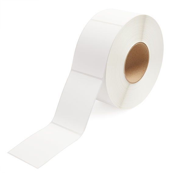 3" x 4" White - Direct Thermal Labels - 3" Core