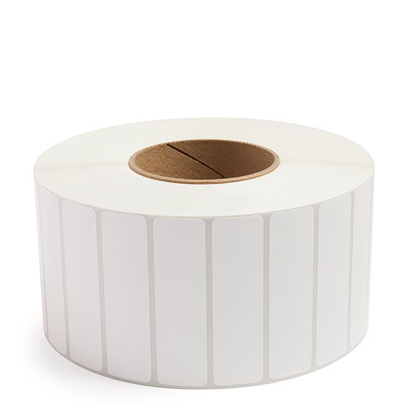 3.5" x 1" White - Thermal Transfer Labels - 3" Core