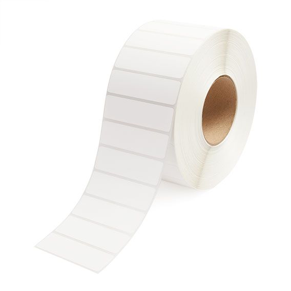 3.5" x 1" White - Direct Thermal Labels - 3" Core