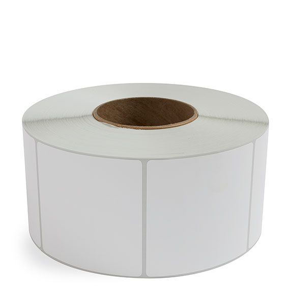 3.5" x 3.5" White - Thermal Transfer Labels - 3" Core