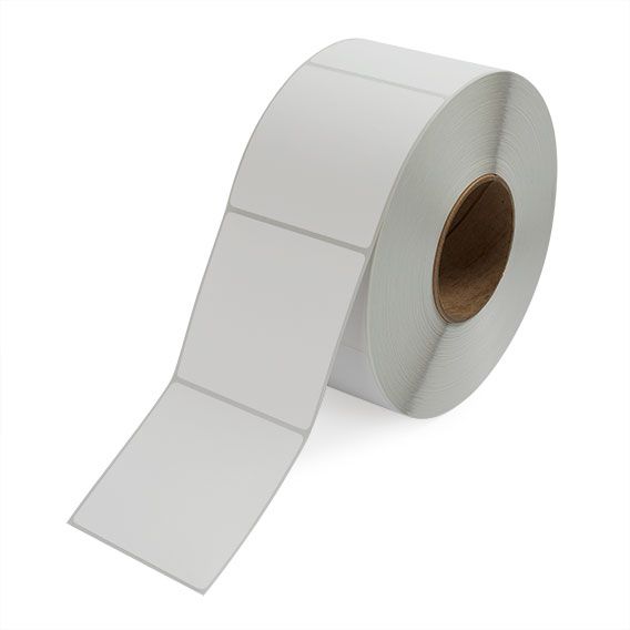 3.5" x 3.5" White - Thermal Transfer Labels - 3" Core