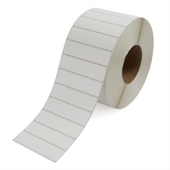 4" x 1" White - Direct Thermal Labels - 3" Core