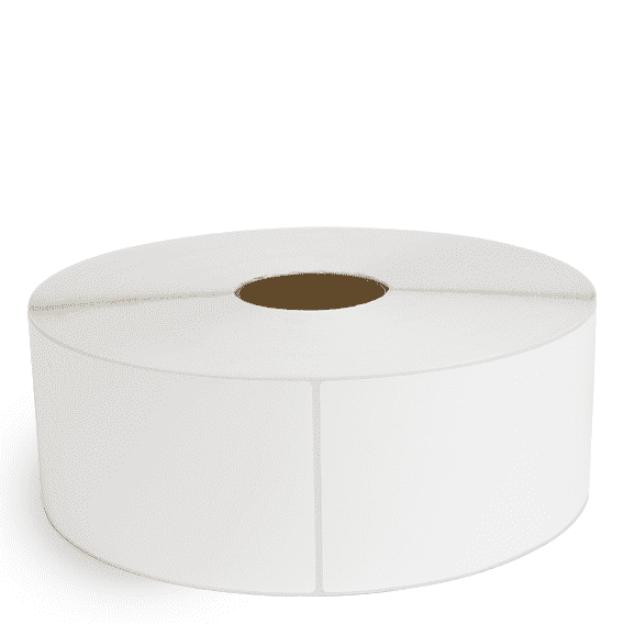 4" x 13" White - Direct Thermal Labels - 3" Core / 12" Outer Diameter (No Perf)