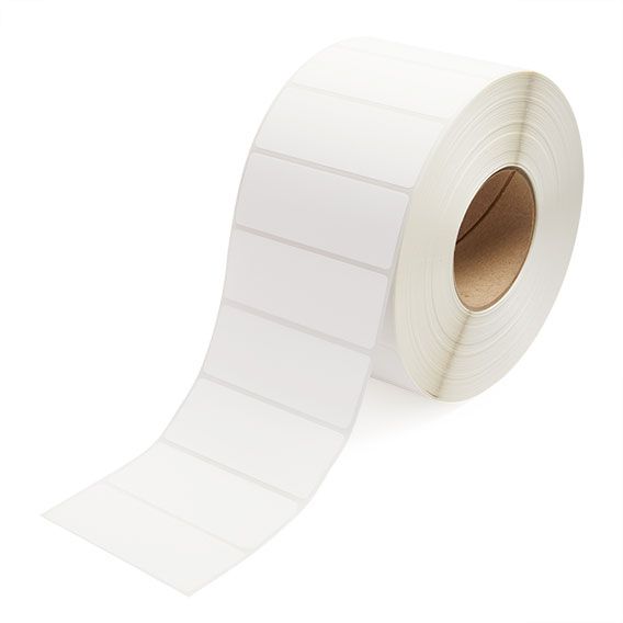 4" x 1.5" White - Thermal Transfer Labels - 3" Core