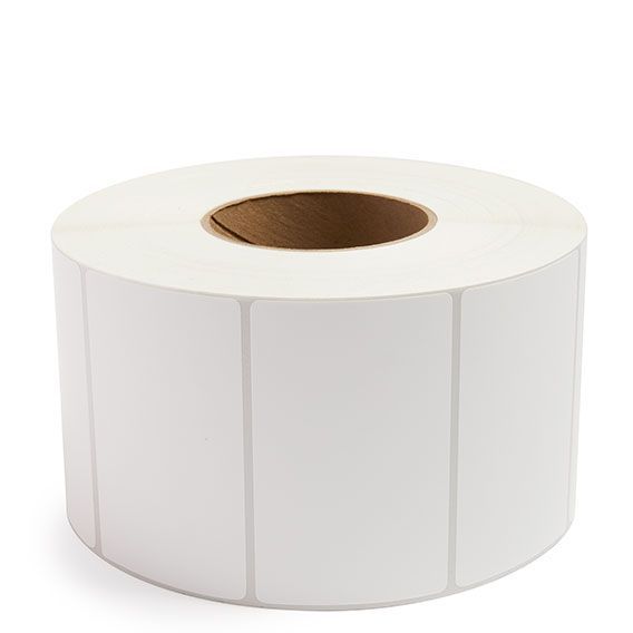 4" x 2.5" White - Thermal Transfer Labels - 3" Core