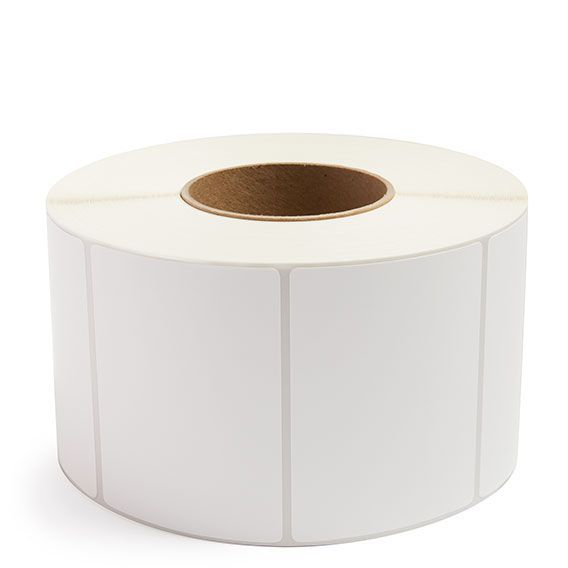 4" x 3" White - Direct Thermal Labels - 3" Core (No Perf)