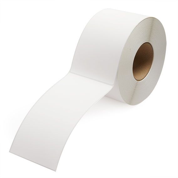 4" x 8" White - Thermal Transfer Labels - 3" Core