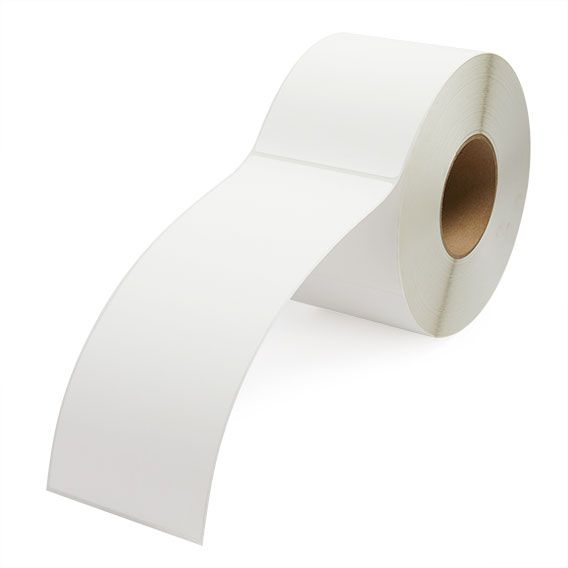 4" x 10" White - Thermal Transfer Labels - 3" Core