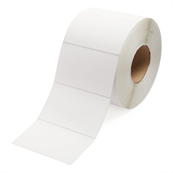 5" x 3" White - Thermal Transfer Labels - 3" Core