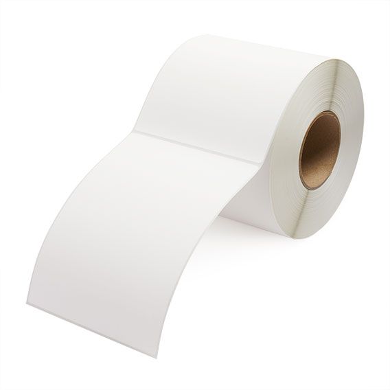 6" x 8" White - Thermal Transfer Labels - 3" Core